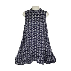 Bailey Blue High Neck Sleeveless Geometric Mini Dress Tunic Size XL